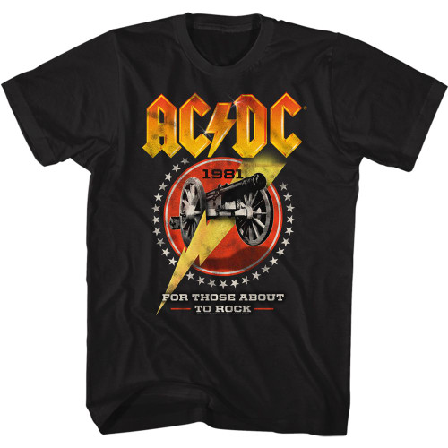 AC/DC Cannon T-Shirt - Black