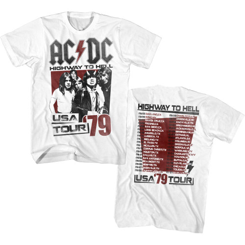 AC/DC 2-Sided 1979 USA Tour T-Shirt