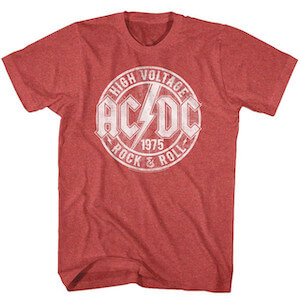 AC/DC Rock & Roll Red T-Shirt