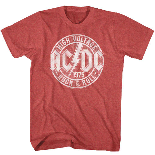 AC/DC Rock & Roll Red T-Shirt - Red