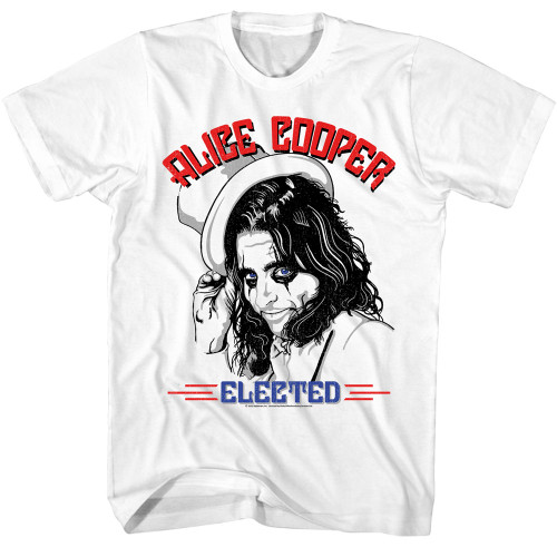 Alice Cooper Elected T-Shirt - White