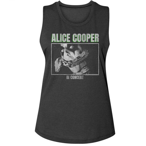 Alice Cooper in Concert Woman's Tank Top - Gray