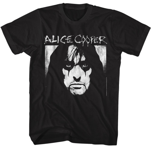 Alice Cooper Face and Logo T-Shirt - Black