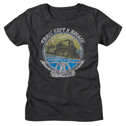 Aerosmith Train Kept A Rollin Woman's T-Shirt - Gray