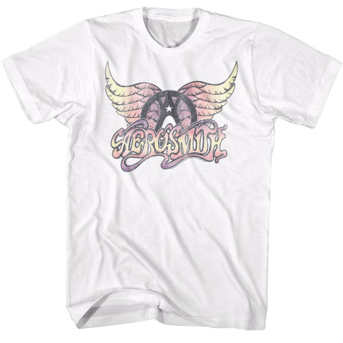 Aerosmith Faded Pinks T-shirt - White