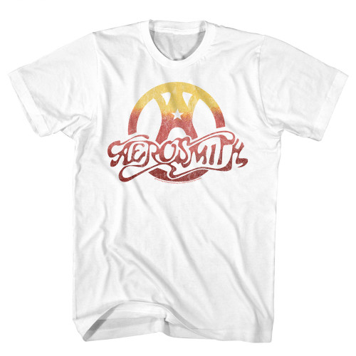 Aerosmith Gradient Logo T-Shirt - White