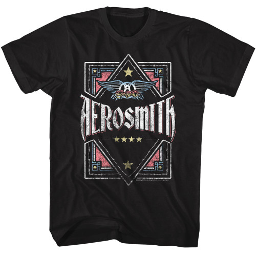 Aerosmith Barbed Wire Box T-Shirt - Black