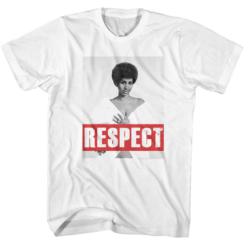 Aretha Franklin Respect T-Shirt - White