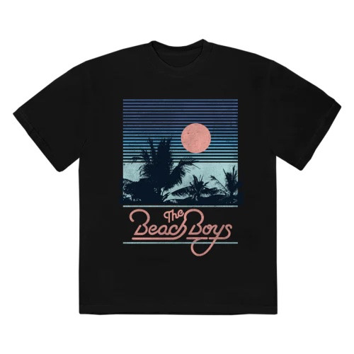 Beach Boys Retro Sunset Stripes T-Shirt