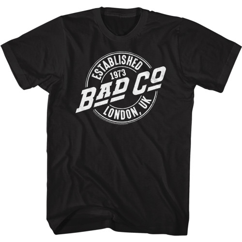 Bad Company Est 1973 London on Black T-Shirt - Black