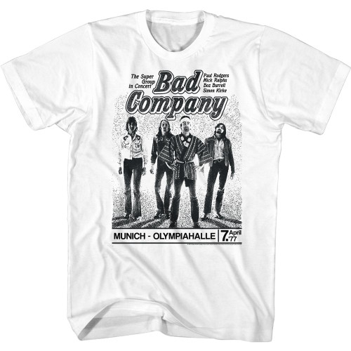 Bad Company Munich Concert T-Shirt - White