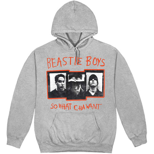 Beastie Boys So What Cha Want Hoodie - Gray