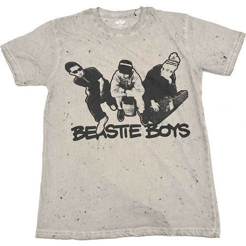 Beastie Boys Check Your Head Dye Wash T-Shirt - Tan Gray Black Dye Wash