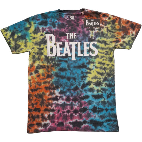 The Beatles Drop Logo Dip Dye T-Shirt - Multi Color