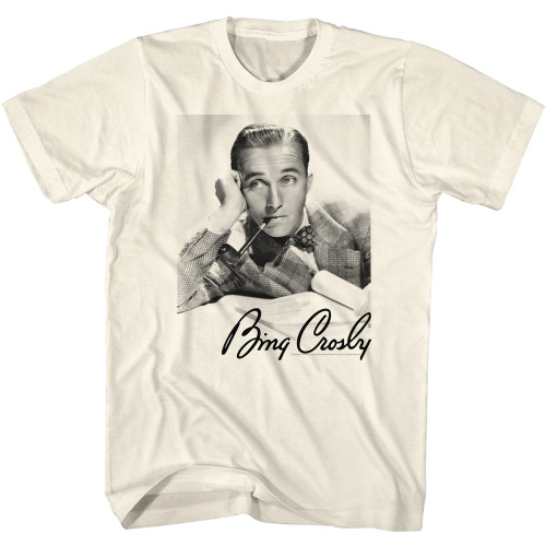 Bing Crosby Lean Pipe Signature T-Shirt - Tan