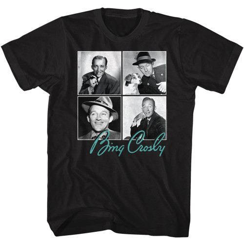 Bing Crosby Four Square T-Shirt - Black