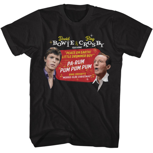 Bing Crosby And Bowie Pa Rum T-Shirt - Black