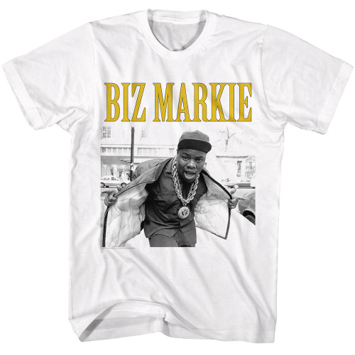 Biz Markie Open Jacket T-Shirt - White