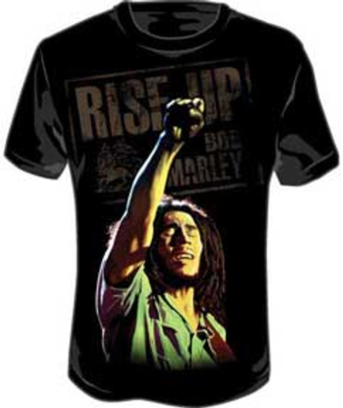 Bob Marley Arm Up T-Shirt - Black