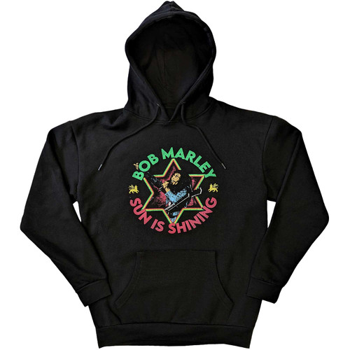 Bob Marley Sun Is Shining Hoodie - Black