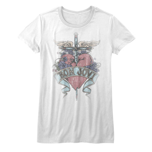 Bon Jovi Pierced Women's T-Shirt - White