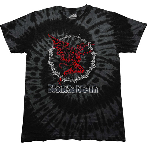 Black Sabbath Red Henry Dip-Dye T-Shirt - Black Dip-Dye