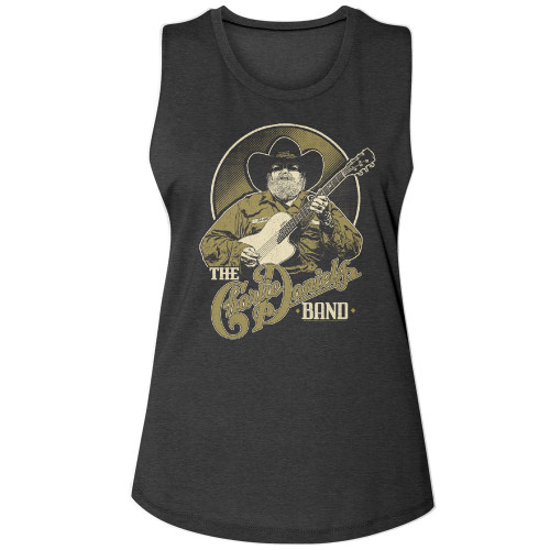 Charlie Daniels Band Charlie D Muscle Tank - Smoke