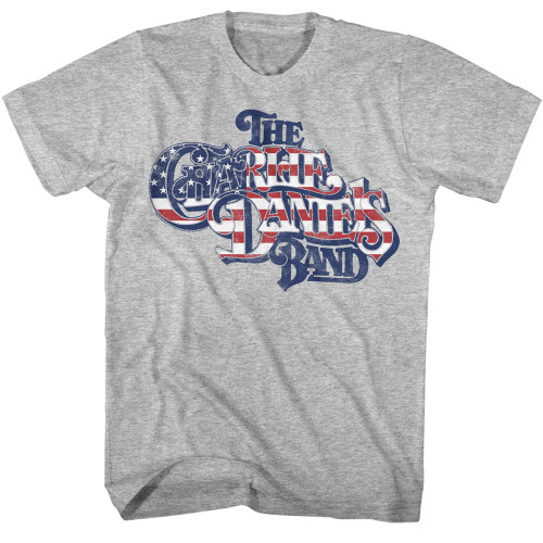 Charlie Daniels Band Flag Logo T-Shirt - Gray