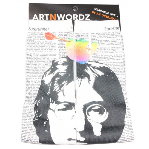 ArtnWordz Never Gone John Lennon Crew Socks