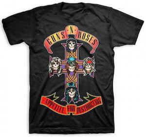 Guns N Roses Appetite for Destruction Jumbo Print T-Shirt