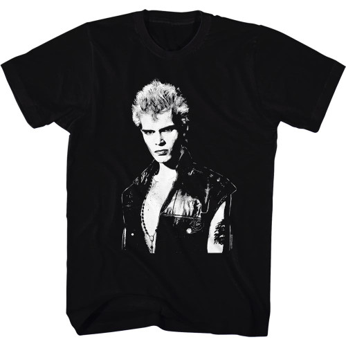 Billy Idol - Black And White T-Shirt - Black