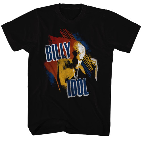 Billy Idol - TriColor Idol T-Shirt - Black