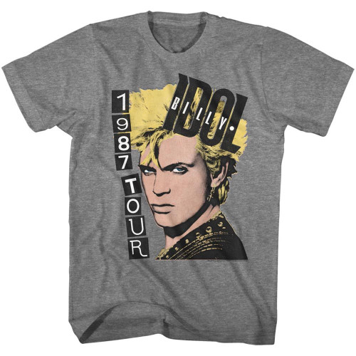 Billy Idol 1978 Tour T-Shirt - Gray