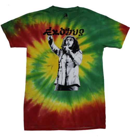 Bob Marley Exodus Tour 2-sided Tie Dye T-Shirt