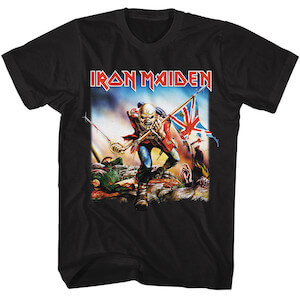 Iron Maiden The Trooper with Flag T-Shirt