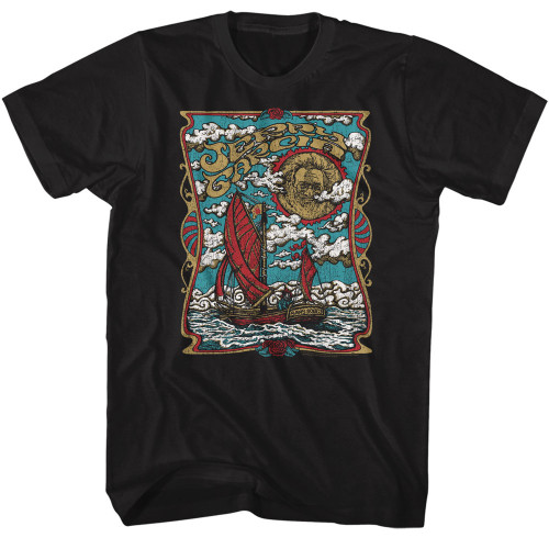 Jerry Garcia Sans Souci Boat T-Shirt - Black