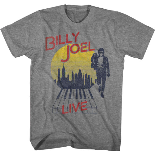 Billy Joel - Bill LIVE T-Shirt - Gray