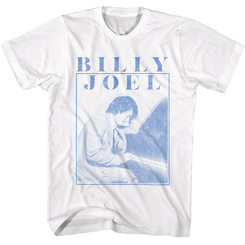 Billy Joel Playing Piano Photo T-Shirt - White