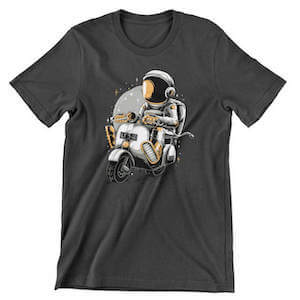 Let's Go Astronaut Scooter Pilot Shirt