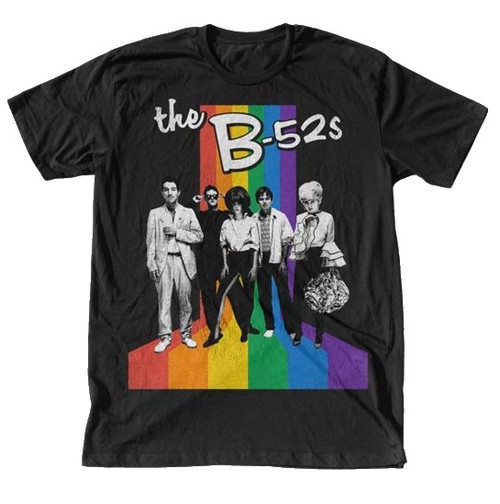 B-52's Band with Rainbow T-Shirt