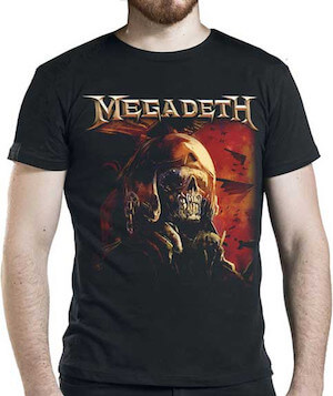 Megadeth Rattlehead Fighter Pilot T-Shirt