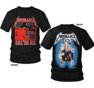 Metallica Kill 'em All  2-Sided T-Shirt