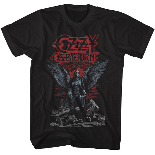 Ozzy Osborne Angel Wings T-Shirt - Black