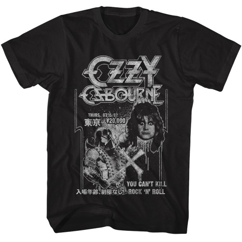 Ozzy Osborne Can't Kill Rock n Roll T-Shirt - Black