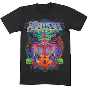 Santana Psychedelic Guitar T-Shirt