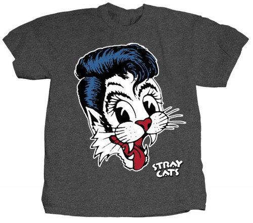 Brian Setzer and the Stray Cats Big Blue Cat T-Shirt