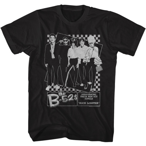 The B-52's Rock Lobster Poster T-Shirt - Black