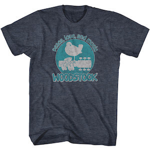 Woodstock Peace Love and Music T-Shirt