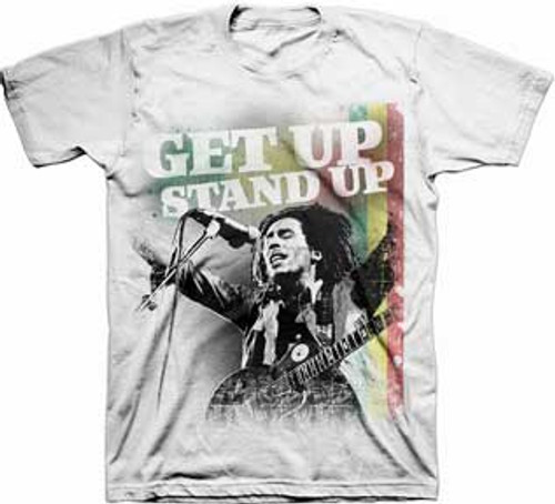 Bob Marley Get Up Stand Up T-Shirt - White